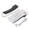 Estensione telefonica fissa per montaggio a parete, senza ID chiamante, telefono di casa per famiglie di hotel(bianca)