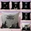 DDARKTHRONE Band Cushion Cover Natural Linen Pillow Case DoubleSided Print Decorative Sofa Pillowcase Home Decor Gift