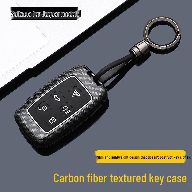 Premium Carbon Fiber Key Case for Jaguar XFL/XEL/XJL/EPACE/FPACE