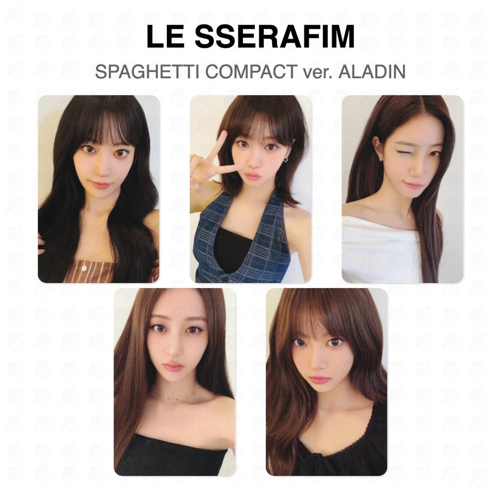 LE SSERAFIM SPAGHETTI COMPACT Ver. ALADIN Official Photocard