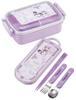 Skater Bento Trio Set with and Featuring Kuromi and for Made In Japan (TACC2AG-A) Chopsticks, Spoon, Fork, Sanrio, Children, Antibacterial, Easy-Open