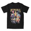 Fit Invincible Tees Cartoon Series Cotton Graphic Print Unisex Invincible High-end Luxury Unisex Style Both of Men and Women