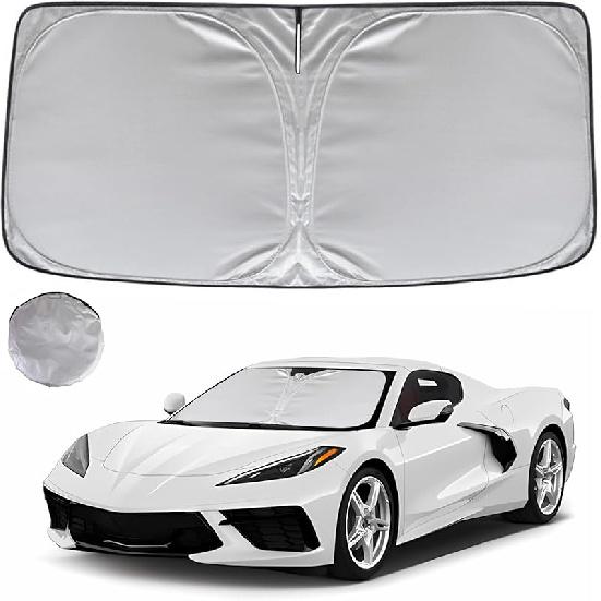 KAYZT Windshield Sun Shade For F150 2015- Foldable Sunshade Front Window  Fit Accessories