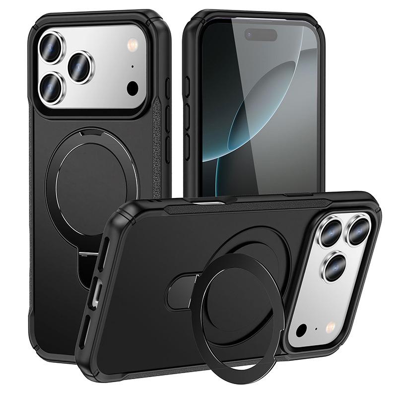 For IPhone17 Mobile Phone Case 16 Two-in-one Skin-feeling Stand Junshen 15pro Magnetic Phone Case