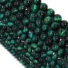 Perline di pietra rotonde di occhio di tigre verde Perline sfuse per accessori per la creazione di gioielli 4-12 mm fai da te