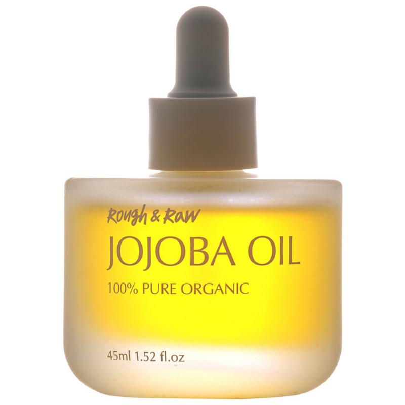 Rough & Low Organic Jojoba Oil 100% Cold-Pressed Unrefined Golden Face Natural, 45ml, 1 pcs