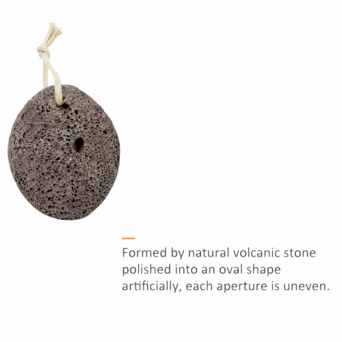 Adjivecct Lava Pumice Stone, Foot Scrubber, Foot Pumice Stone, Dead Skin Removal (Random Colors and Shapes)
