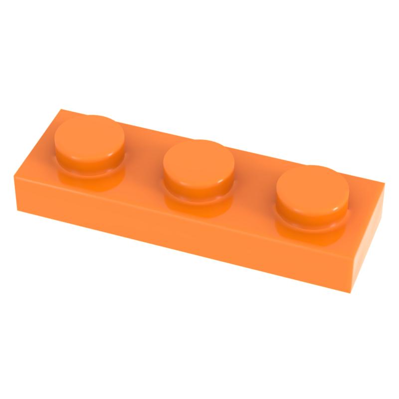 [Funbrick]50pcs Plate 1x3 3623 Compatible with Famous Brand Building Block Classic Building Blcok Toys MOC DIY