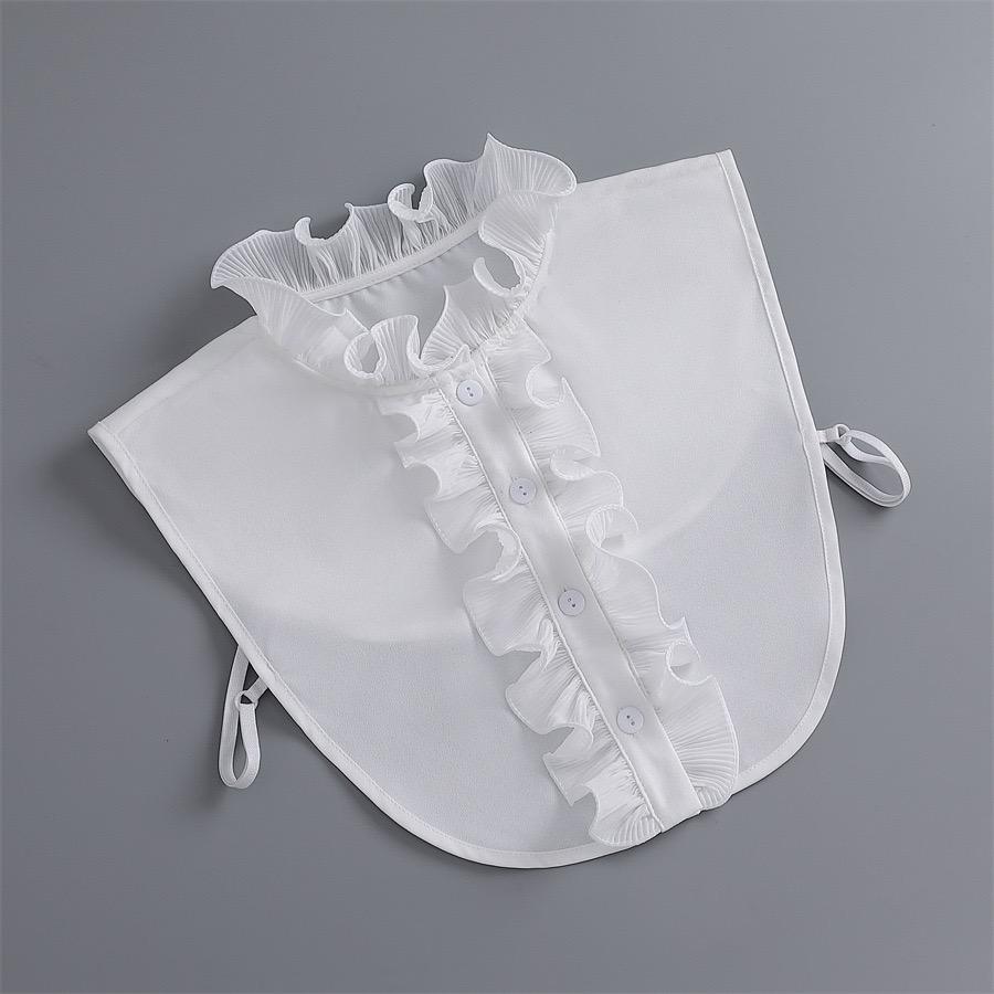 Perfect Match Fashion Half Shirt Style Fake Collar For Women Stand Detachable Collar Fake Girls Vintage Lace Ladies False Blouse Collar Decor