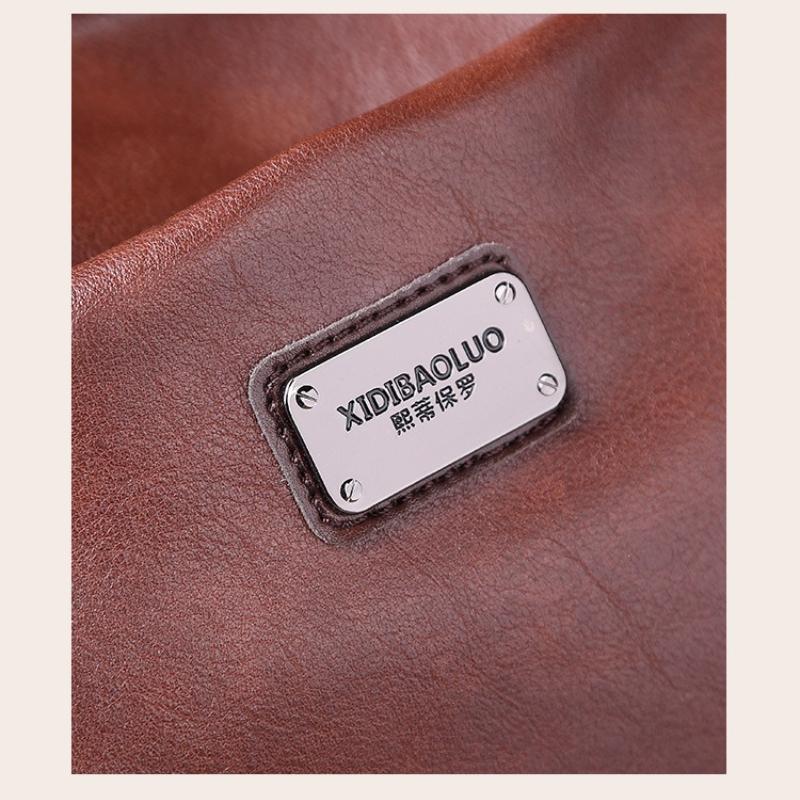 Πολυτελής Τσάντα Χειρός Γυναικεία Τσάντα Tote Vintage Κηρωμένο Δέρμα Τσάντα Ώμου για Εργασία Μετακίνηση Φθινόπωρο Χειμώνας Νέα Μόδα Πορτοφόλι
