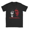 Hannibal Lecter vzor potisk ležérní volné bavlněné Horký prodej Unisex Tričko Letní módaNové Oversized výstřih Unisex Tričko