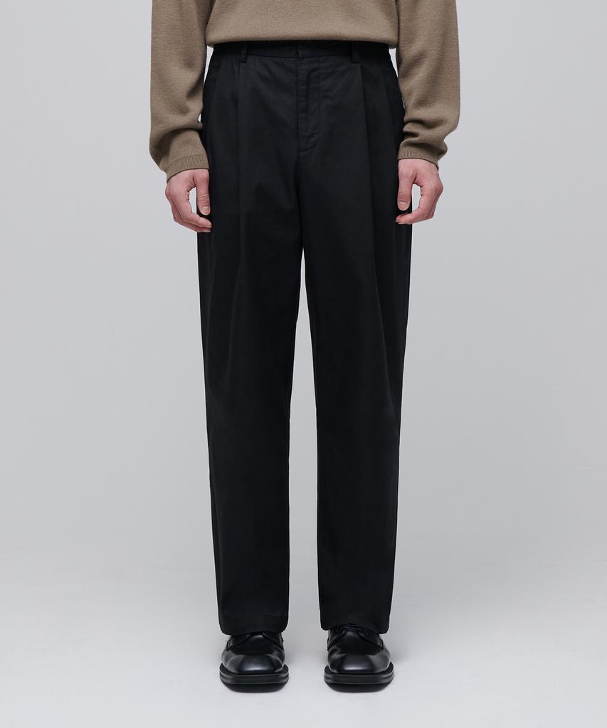 MUSINSA STANDARD Semi-Balloon Belted Chino Pants [Black]