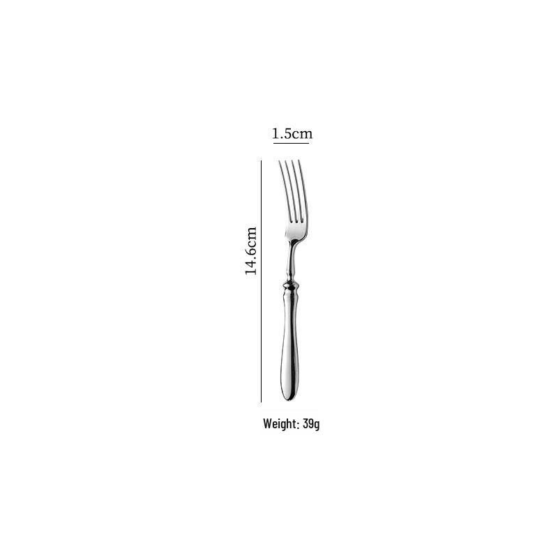 304 Stainless Steel Steak Knife and Fork Set: Solid, Thickened Western Tableware for Restaurants and Hotels