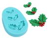 Holly Leaf Silicone Sugar Paste Mold