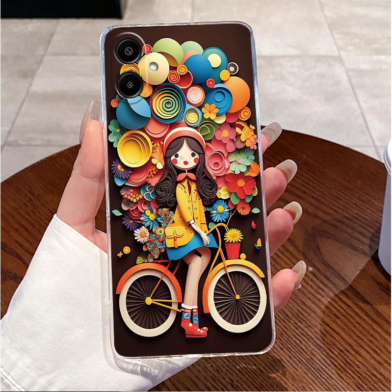 For Samsung Galaxy A07 4G Clear Luxury Cute Love Rabbit Funny TPU Soft Silicone Phone Case For Samsung Galaxy A07 A07 Back Cover