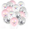 10 Stück/30 Stück Kinder Einhorn Konfetti Ballons Cartoon Latex Ballon für Happy Birthday Babyparty KTY