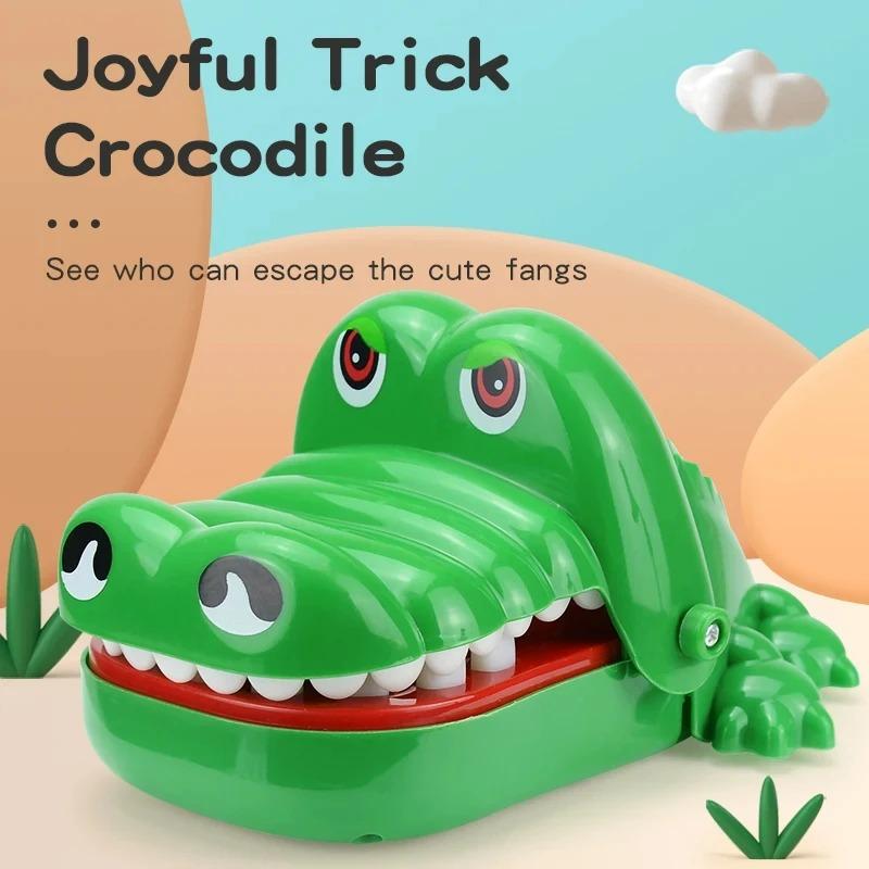 Funny Classic Game Children Prank Toy Simulation Crocodile Bite Finger Party Funnytoy Decompression Toy For Kids Christmas Gift