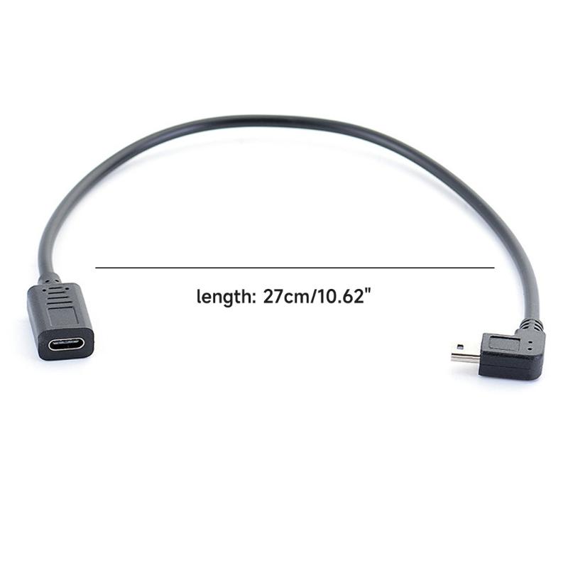 Mini USB Cable Type C Female To MiniUSB 5Pin Male Converter Adapter for MP3 Players, Digital Cameras