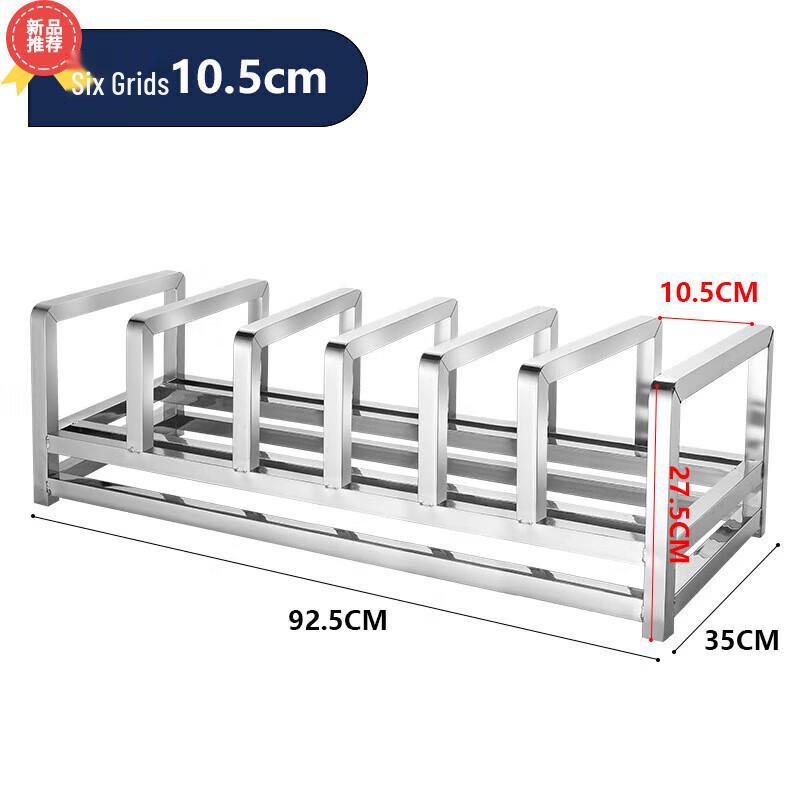 Stainless Steel Cutting Board & Knife Organizer Rack