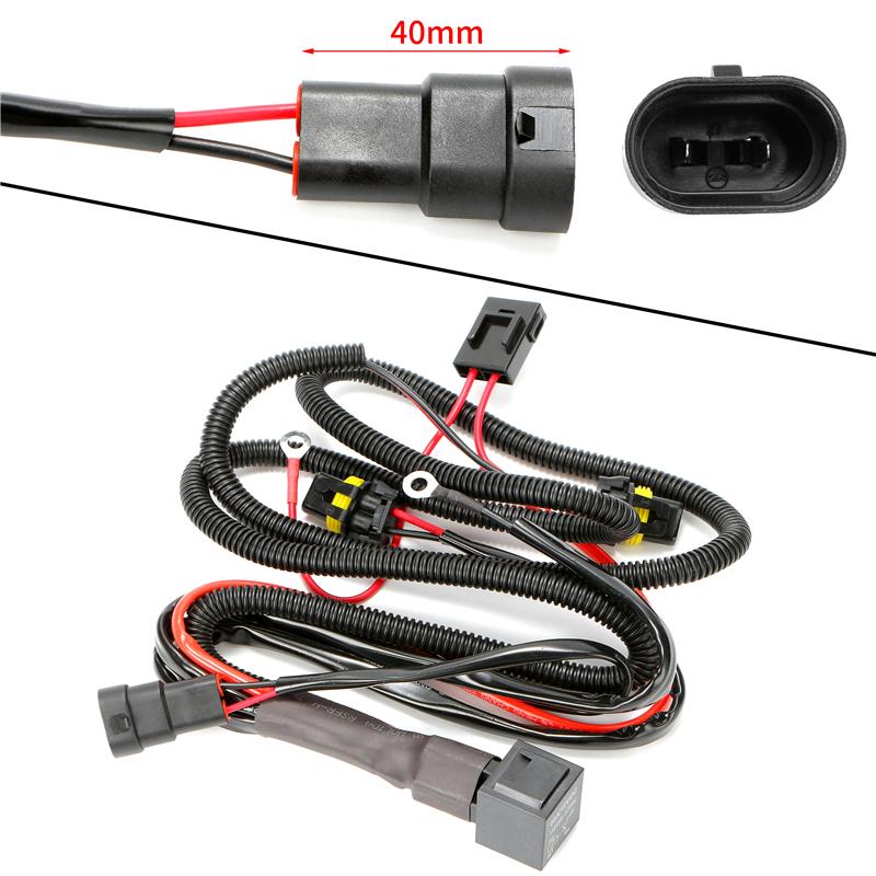 1 Pc for 9005 9006 H1 H13 H7 H8 H9 H11 Xenon HID Wire Harenss Wire Light Controller Adapter Plugs Lamp HID Relay Harness Wiring