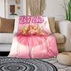 1pc Barbie Ballerina Pink Sparkle Cartoon Blanket,Portable Throw for Travel & Camping, All Season Cozy Blanket,Ideal Gift
