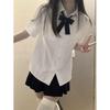New Summer JK Uniform Set: Short Sleeve Shirt & Pleated Skirt - Slim, Versatile School Style