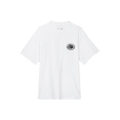 Nike Футболка с круглым вырезом и логотипом, повседневная, с коротким рукавом, унисекс, белая FZ7621-100