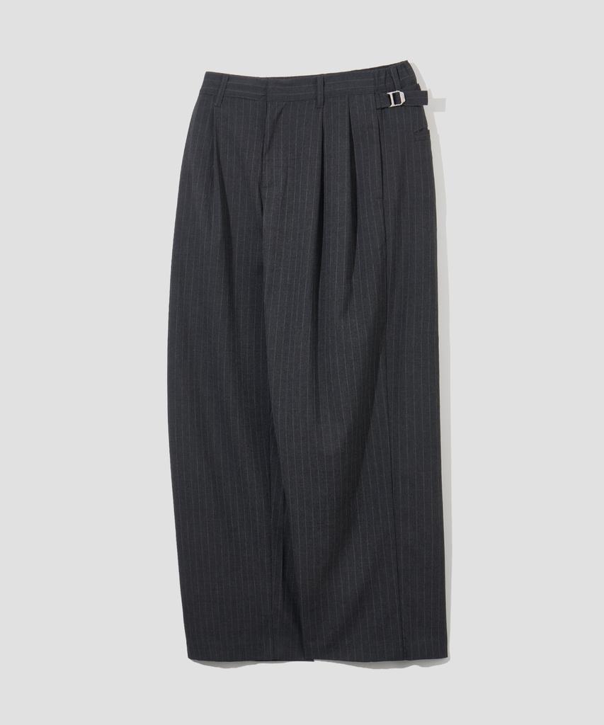 Pantalones Anchos AGOD con Banda [Rayas Carbón]
