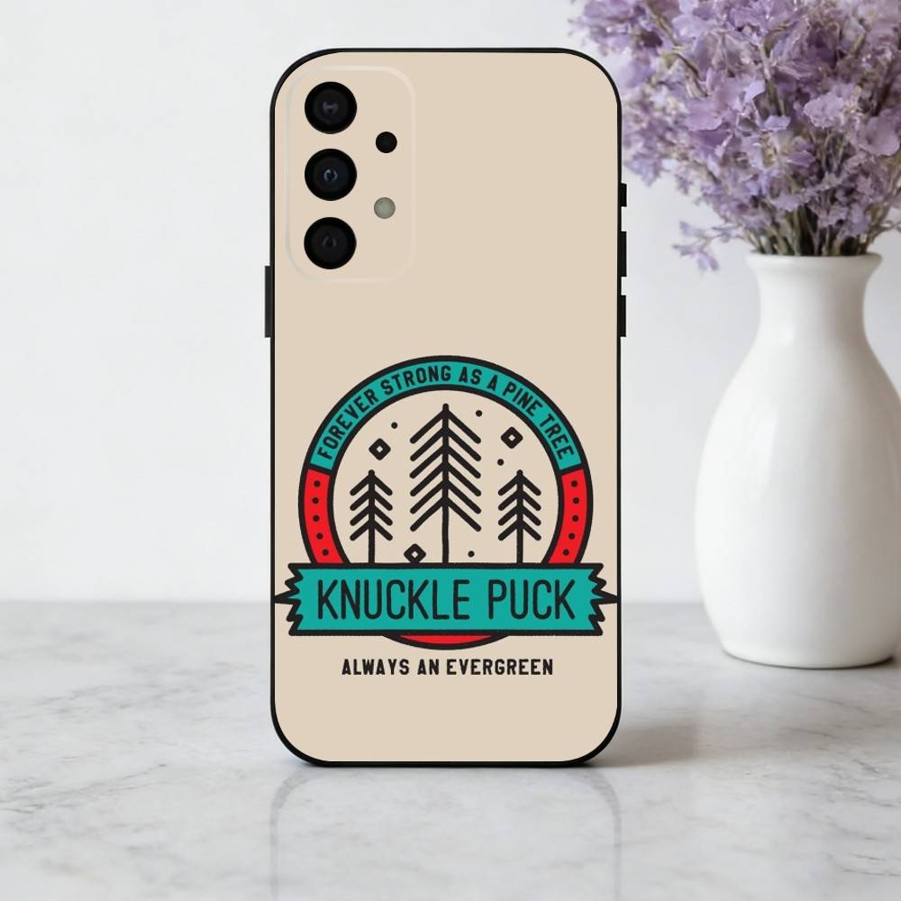 Pop-rock K-Knuckle P-Puck Band Phone Case For Samsung Galaxy A73,A72,A71,A70,A53,A52,A51,Soft Silicone Black Cover