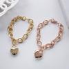 Fb121 Bracciale a Catena Cuore (2 tipi)