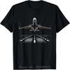 Oversized Tshirt Airplane Aviation Aviator Flight T-Shirt Print On Demand Cotton Mens Clothing Funny Shirt O-Neck Tshirt