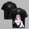 Tricou Grafic Makima Chainsaw Man Manga Harajuku Spălat Supradimensionat Tricou Bărbați Femei Îmbrăcăminte Tricouri Bumbac