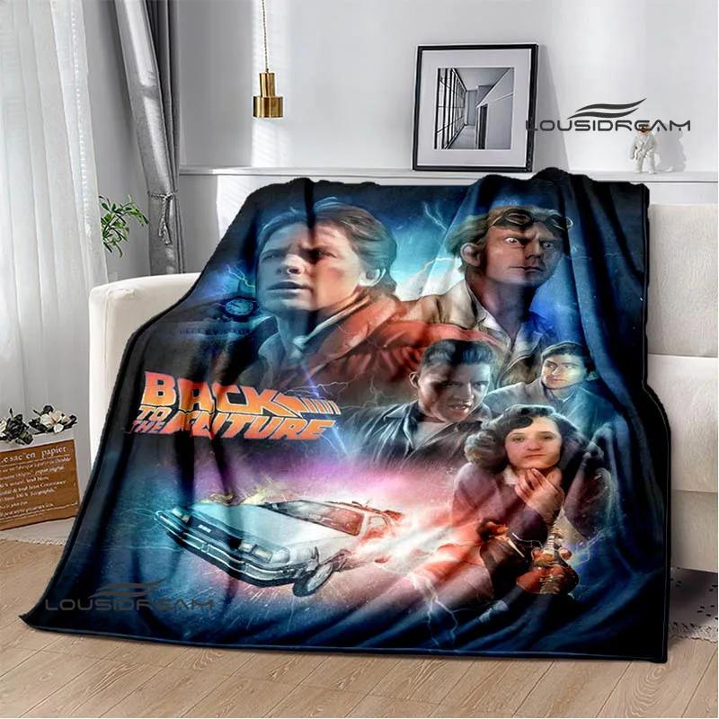 Movie Back To The Future Blankets Picnic Blanket Warm Flannel Blankets Soft and Comfortable Blanket Bed Linings Birthday Gift