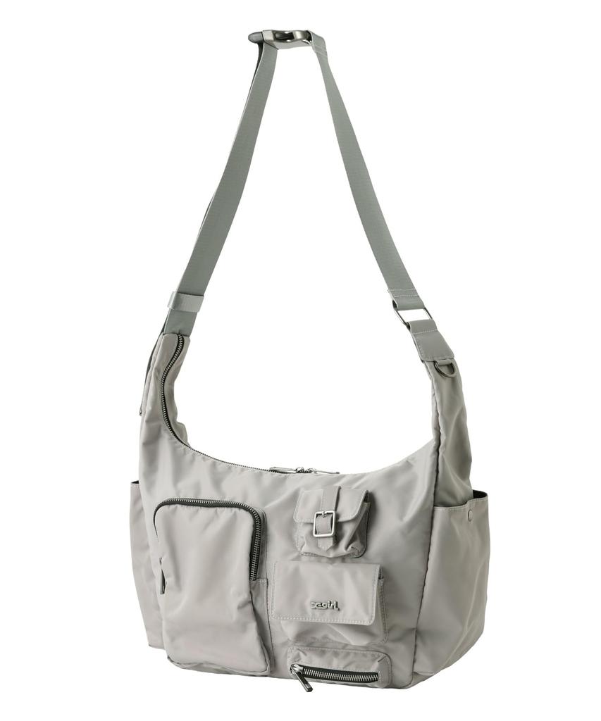 X-girl Multi-Pocket Shoulder Bag 105254053010 Gray One Size
