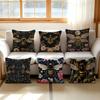 Mystische Vintage Bienenmuster Kissenbezug Kissenhülle Polsterkissen für Sofa Dekokissen Heimdeko Kissenhülle