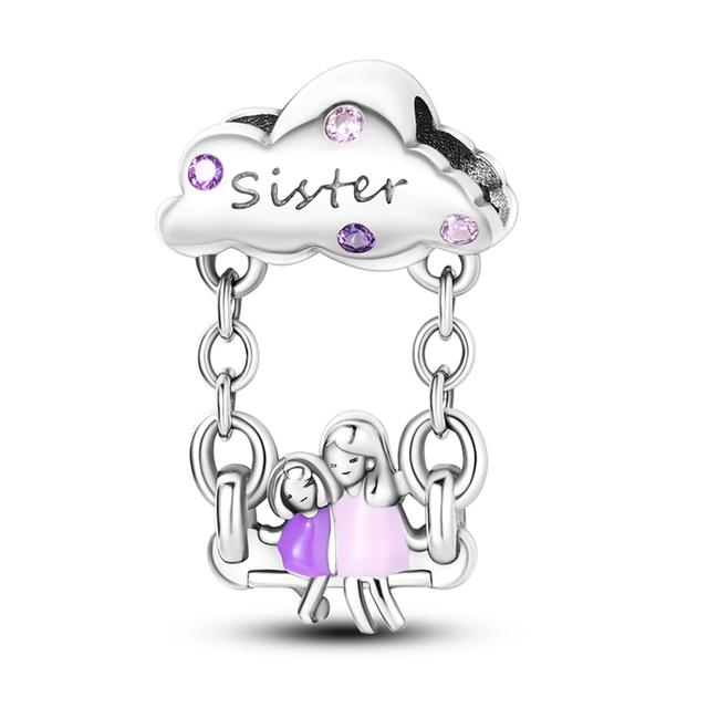 Ciondoli in argento sterling 925 con perline, ciondolo a forma di animale, adatti per collana, braccialetto, regalo per donne e feste