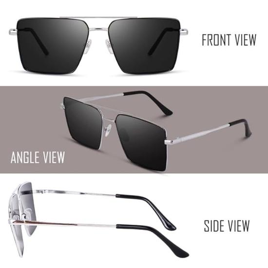 Sheomy Unisex Combo Offer Pack of 4 Shades Glasses Pento Sunglasses Rectangle Retro Vintage Narrow Women::Men , PN-322