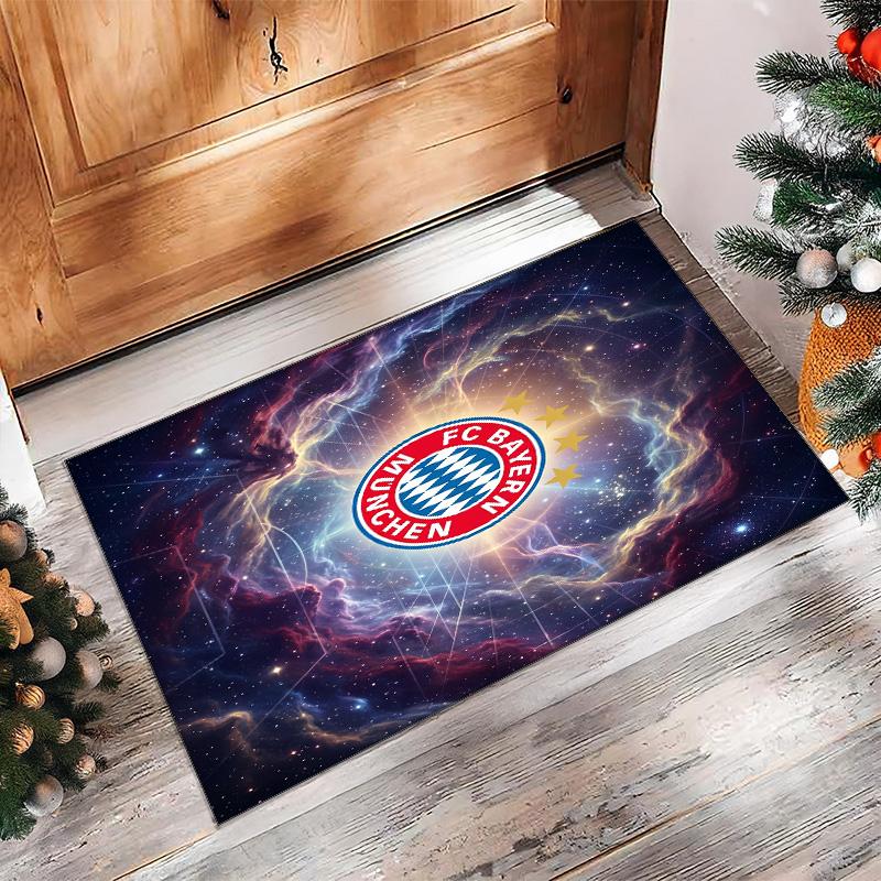 Bayern Munich Printed Flannel Area Rug Non Slip Soft Polyester Floor Carpet Indoor Decor Mat for Bedroom Living Room Sofa Game Room Home Decoration