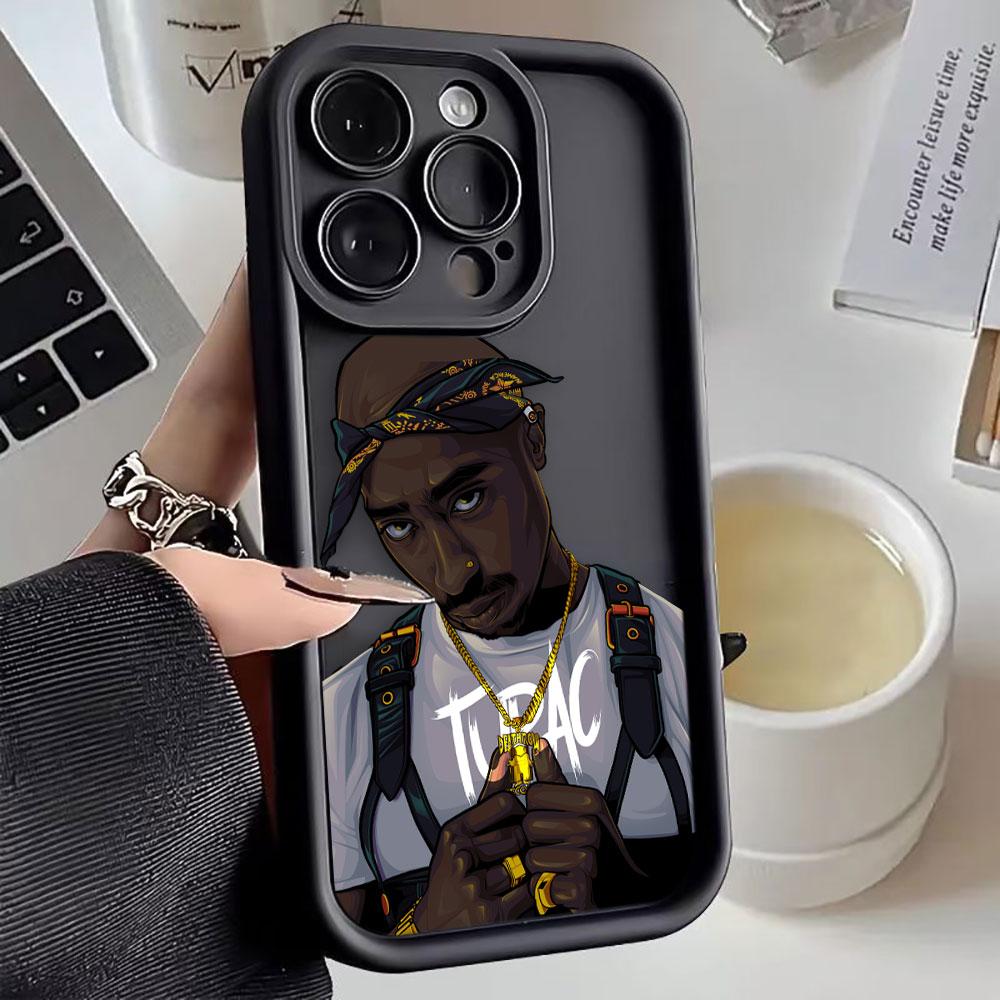 Rap 2pac-C T-Tupac Shakur Phone Case For Redmi NOTE 15 13 14 8 9 9S 10 10S 11 11S 11T 12 12S PRO PLUS TPU Case DIY Shell Cover