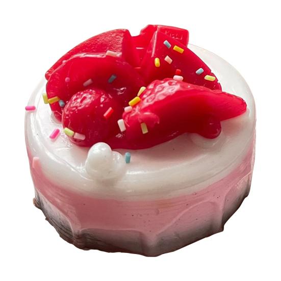 Basque Cake Squeeze Toy Stress Relief Blueberry Strawberry Cake Pinch Toy Focus Aid Anti-anxiety Simulated Dessert Hand Relaxation