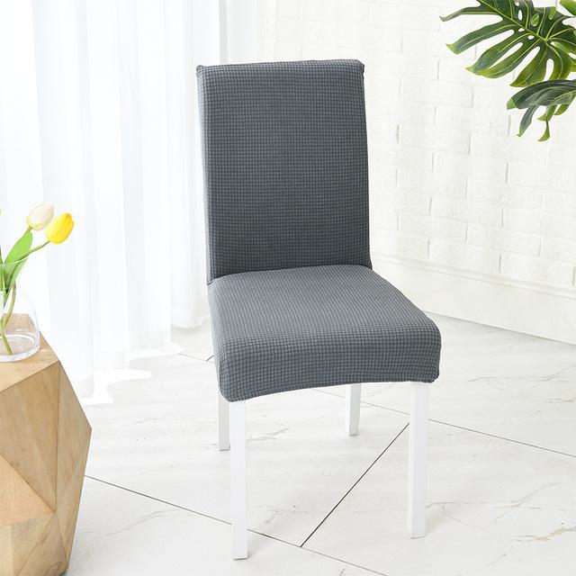 Waterdichte elastische stoelhoes met achterkant Eetkamerstoelhoezen Jacquardhoezen voor stoelen voor keuken Bruiloft Hotelbanket