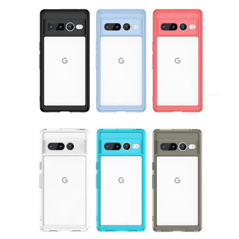 Voor Cover Google Pixel 7 Pro Hoes Google Pixel 7 Pro Capa Schokbestendig Meerkleurig Helder Transparant Funda Google Pixel 7 8 Pro 7A