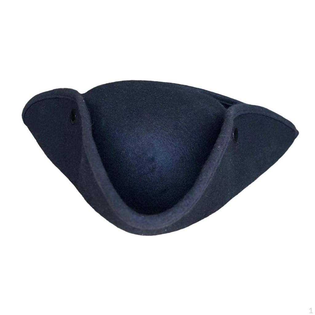 Halloween Pirate Hat Headscarf Caps Tricorn Costume Accessories for Masquerade