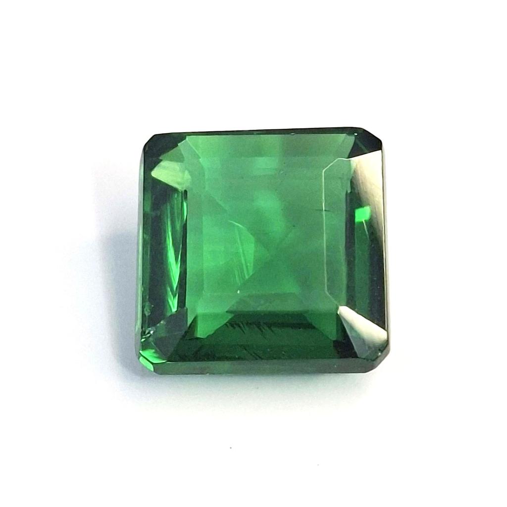 Fabulous Natural Tsavorite Garnet 12-14 Ct Square Cut Certified Loose Gemstone
