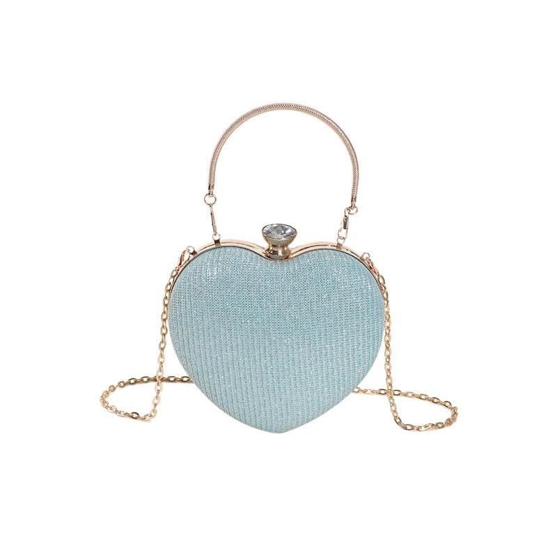 Trendy And Stylish Small Bag With Unique Lock Buckle 2023 Summer Fashion Chain Shoulder Crossbody Bag Gold Silver Pink Blue)