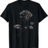 Zwarte Roos Met Doornen T-Shirt