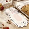 Cartoon Acrylic Fluffy Cute Cat Bedside Blanket Bedroom Rug Absorbent Non-slip Floor Mat Cool-resistant Slip-resistant