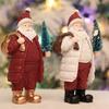 Unique Red White Santa Claus Ornaments Standing Resin Christmas Figurine Handcrafted Holiday Santa Statue Christmas Celebration