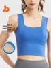 Juyitang Cross-Back Shockproof Sports Bra with Chest Pad