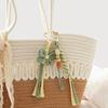 Tassel Braided Keychain Hand Woven Bag Pendant Fashion Handmade Woven Keychain  Jewelry Decoration